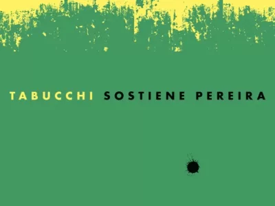 Copertina del libro "Sostiene Pereira" di Antonio Tabucchi nella nuova veste grafica di Riccardo Falcinelli